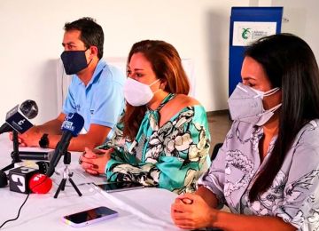 Rueda de prensa con la presencia del viceministro de Agua, Jose Luis Acero. Cortesía: Superservicios. 