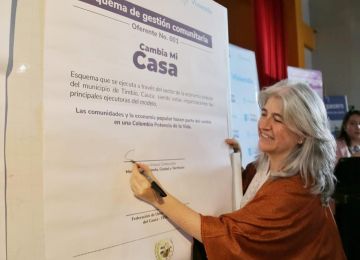 Inicia el programa Cambia Mi Casa liderado por organizaciones comunitarias en Cauca. Foto: Sharon Duran (MVCT)
