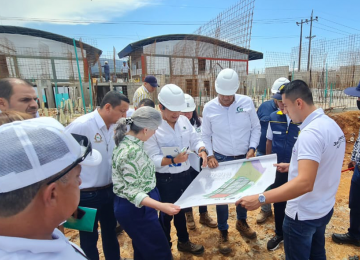 Ministra de Vivienda hace seguimiento a obras de construcción de Sauces II - Mocoa (Putumayo). Foto: Archivo prensa (MVCT)