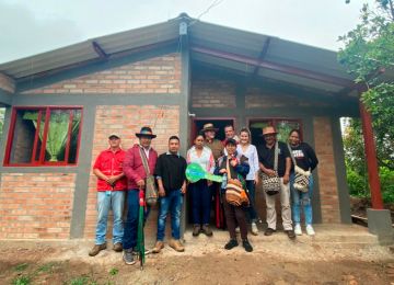 Primeras viviendas rurales entregadas a comunidades indígenas en el departamento del Cauca. Foto: Minvivienda