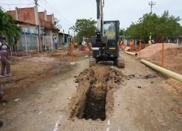 FOTOGRAFIA INICIO DE OBRAS DE ALCANTARILLADO CARTAGENA 01