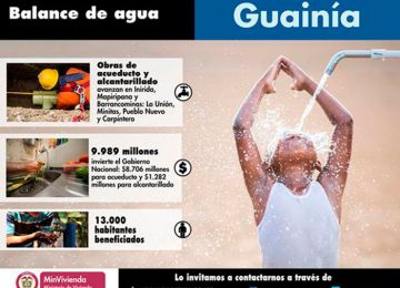 Inversiones por $10.000 millones para acueductos y alcantarillados benefician a 13.000 habitantes del Departamento de Guainía