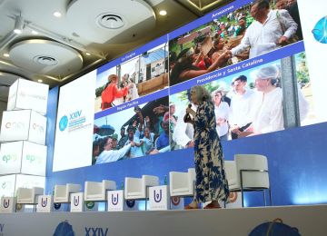 La ministra de Vivienda, Catalina Velasco, durante su intervención en el Congreso de Andesco, en Cartagena. Foto: Sharon Durán (MVCT)