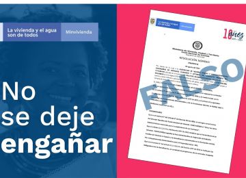 Se denunciaron aparentes casos de estafa en Valle del Guamuez (Putumayo) y Carmen de Bolívar (Bolívar). Foto: MVCT