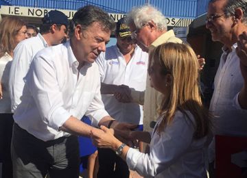 Se inauguro el colegio Nobel Juan Manuel Santos Calderon en Soledad
