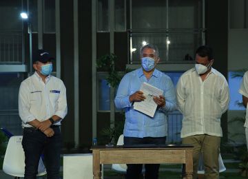 Presidente Iván Duque durante la firma de la Ley de Vivienda y Hábitat en Valledupar. Foto: Ximena Garzón. (MVCT) 