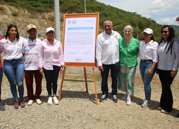 Ministra de Vivienda firma convenios para la ejecución de diversos proyectos de agua potable, saneamiento básico y viviendas dignas en el departamento. Foto: Sharon Duran (MVCT)