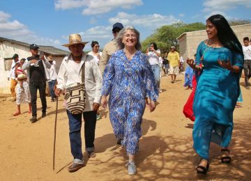 Minvivienda, organismos de cooperación internacional y sector privado, unieron esfuerzos para rehabilitar dos pozos de agua potable en La Guajira. Foto: Sharon Durán (MVCT)