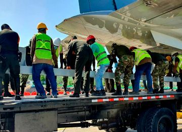 Descargue de la planta desalinizadora en Providencia. Foto: Dirección de Política y Regulación (MVCT)