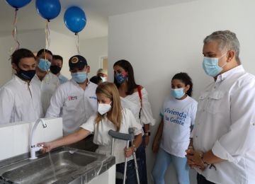 La continuidad del servicio de agua potable, otra de las tareas que está cumpliendo el Gobierno Nacional en el departamento del Atlántico. Foto: René Valenzuela (MVCT)