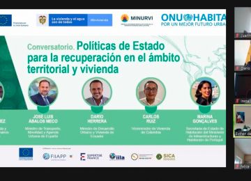 El Ministerio de Vivienda participó en este evento internacional, que trazó los retos de la agenda urbana. Foto: MVCT