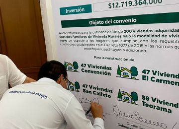 El convenio impulsará la generación de 200 empleos directos y 400 indirectos. Foto: Prensa MVCT