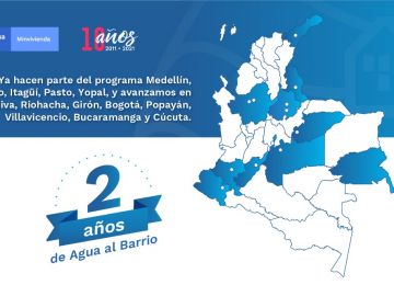 ‍Dos años de Agua al Barrio. Diseño: Liz Carrero. MVCT. 