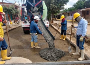 Así avanzan las obras de Compromiso por Colombia en el sector de agua y saneamiento en el Huila. Foto: Dirección de Infraestructura. (MVCT)