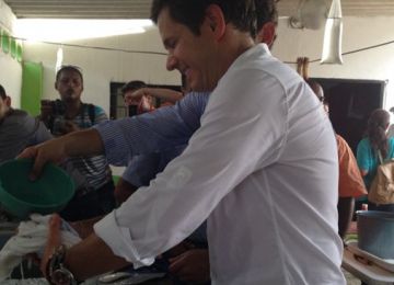 El Viceministro de Agua y Saneamiento Básico, Iván Mustafá, verificando avance de obras de acueducto de Aracataca