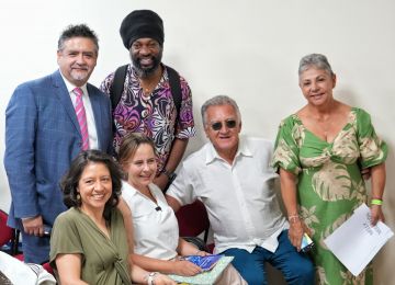 FOTOGRAFÍA MINISTRA HELGA MARÍA RIVAS EN DIÁLOGO DE SABERES SOBRE EL AGUA