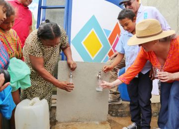 21.374 habitantes son beneficiados con la entrega de 39 rehabilitaciones de infraestructura de agua potable en La Guajira. Foto: Sharon Durán (archivo MVCT)..