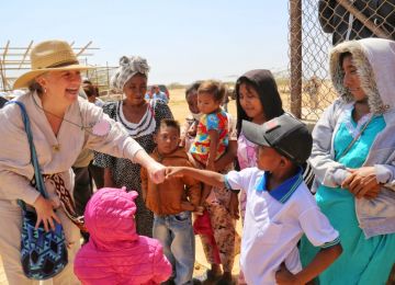 Más de 2.920 habitantes se beneficiarán de gran Centro Público de Abastecimiento de Agua “Flor de La Guajira” en Uribia. Foto: Sharon Durán (archivo MVCT)..