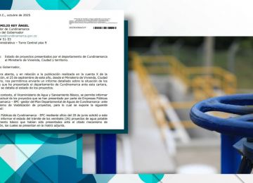 PIEZA GRÁFICA ACLARACION ESTADO DE PROYECTOS DE AGUA