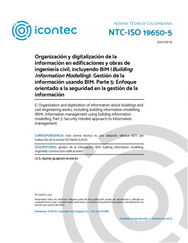 NTC-ISO 19650-5:2021