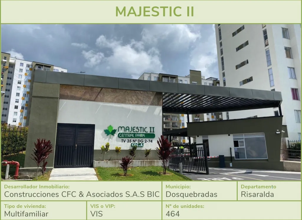 FOTOGRAFÍA PROYECTO MAJESTIC II RISARALDA