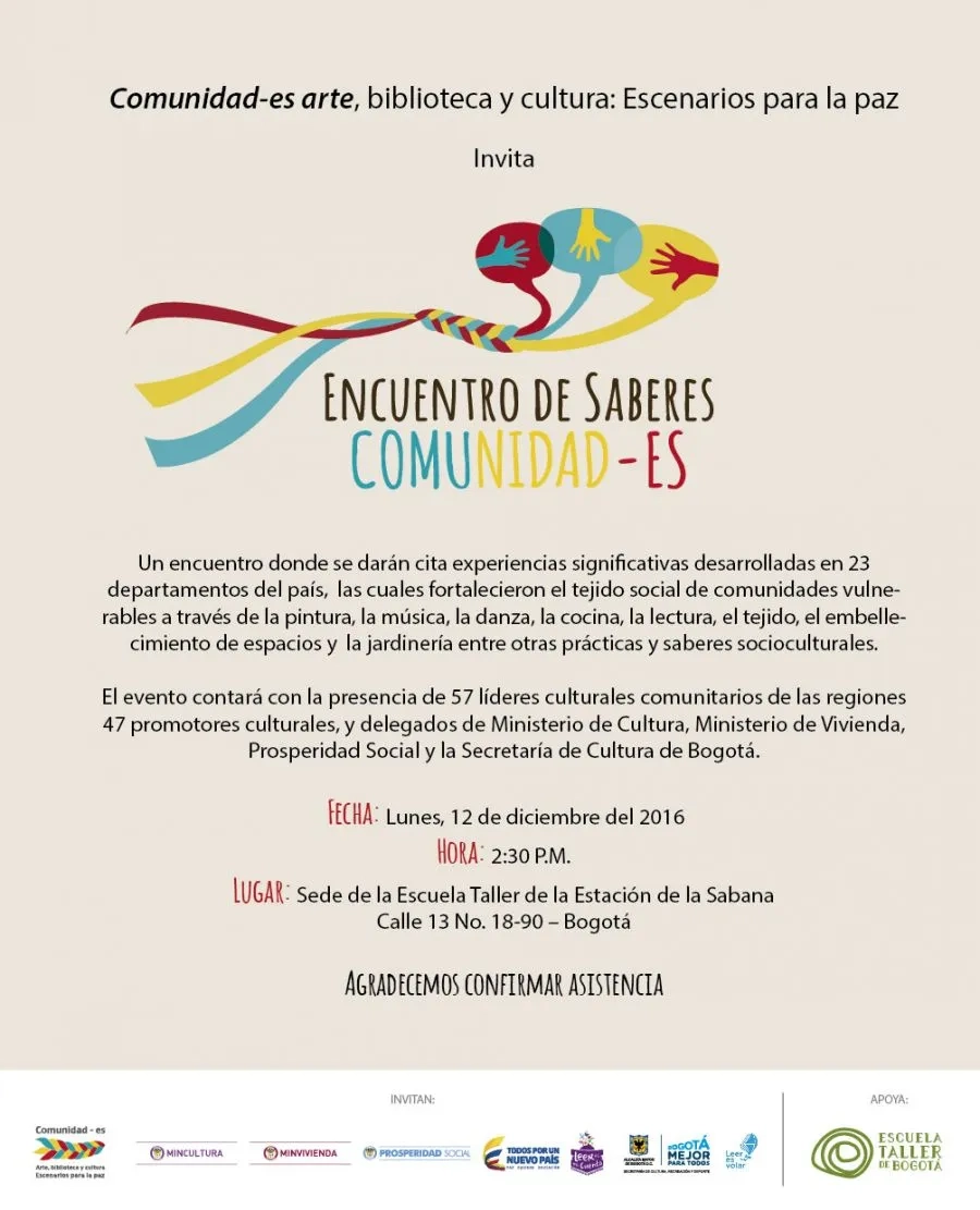 Encuentro de Saberes Comunidades un espacio para la reconciliacion y la paz