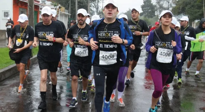 Estamos corriendo por todos los que han dado su vida para tener un mejor pais Minvivienda
