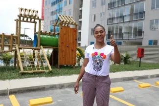 Foto de beneficiaria.
