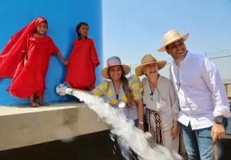 Más de 2.920 habitantes se beneficiarán de gran Centro Público de Abastecimiento de Agua “Flor de La Guajira” en Uribia. Foto: Sharon Durán (archivo MVCT).