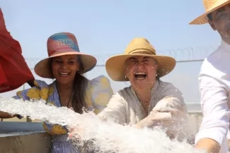 Más de 2.920 habitantes se beneficiarán de gran Centro Público de Abastecimiento de Agua “Flor de La Guajira” en Uribia. Foto: Sharon Durán (archivo MVCT).