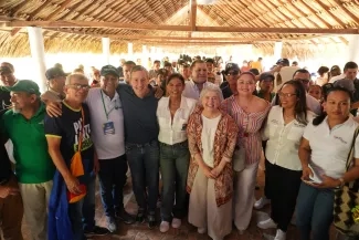 Jornada de trabajo de la ministra de Vivienda, Catalina Velasco, en el departamento de Sucre. Foto: Sharon Durán (archivo MVCT).