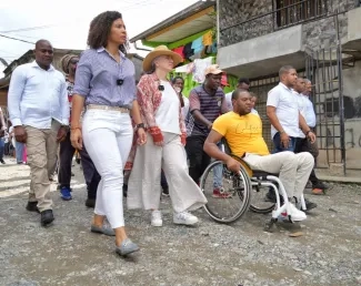 Ministra de Vivienda reitera que una de las prioridades del presidente Petro es el Plan Maestro de Acueducto y Alcantarillado de Quibdó. Foto: Sharon Durán (archivo MVCT).