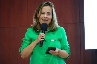 Fotografia ministra de Vivienda Ciudad y Territorio, Helga Maria Rivas