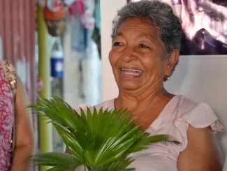 FOTOGRAFÍA BENEFICIARÍA AMILBIA AGREDA, BENEFICIARÍA DE MEJORAMIENTO DE VIVIENDA 