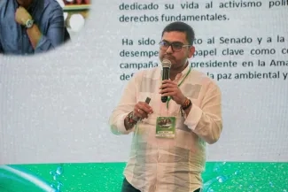FOTOGRAFÍA VICEMINISTRO DE AGUA Y SANEAMIENTO BÁSICO EDWARD LIBREROS, EN FORO DE TRANSICIÓN ENERGÉTICA