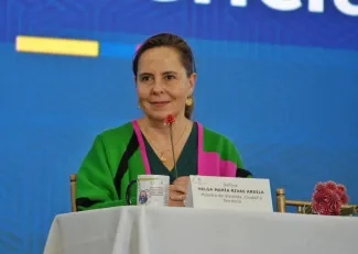 FOTOGRAFÍA, MINISTRA DE VIVIENDA HELGA MARÍA RIVAS, DURANTE EVENTO DE PRESENTACIÓN DEL DECRETO 1381 DE 2024