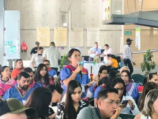 FOTOGRAFIA VICEMINISTERIO DE AGUA Y SANEAMIENTO BASICO EDWARD LIBREROS EN EVENTO RETOS Y OPORTUNIDADES DE LA LEY DE COMPETENCIAS