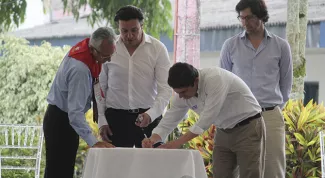 Empezamos a cumplir el sueno del acueducto complementario para que los ibaguerenos no sufran mas por agua potable Minvivienda