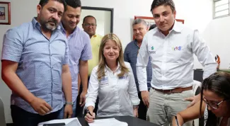 Hoy damos inicio a las obras de alcantarillado que tanto necesita San Marcos Elsa Noguera