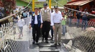 Minvivienda cumple un mes de trabajos de reconstruccion en Salgar