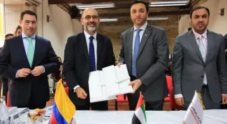 Minvivienda firmo memorando de entendimiento con delegacion de Emiratos Arabes Unidos