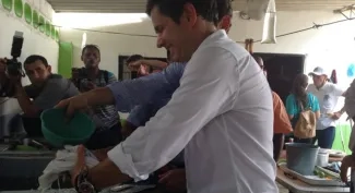 El Viceministro de Agua y Saneamiento Básico, Iván Mustafá, verificando avance de obras de acueducto de Aracataca