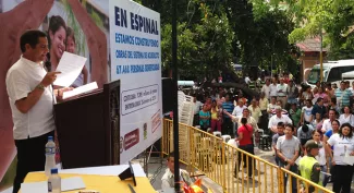 Habitantes de El Espinal tendrán cobertura del 100% en el servicio de agua potable