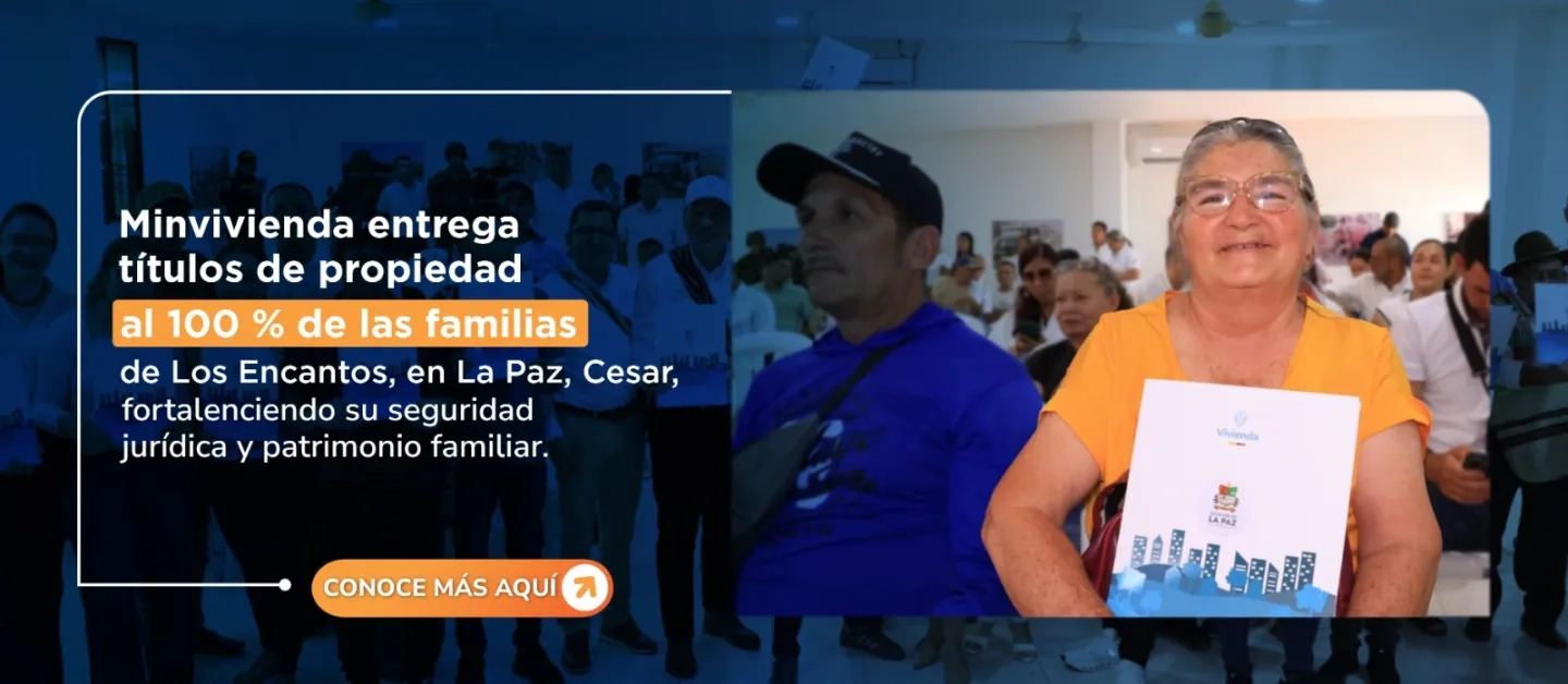 PIEZA GRAFICA COMUNICADO ENTREGA DE TITULOS EN LA PAZ, CESAR