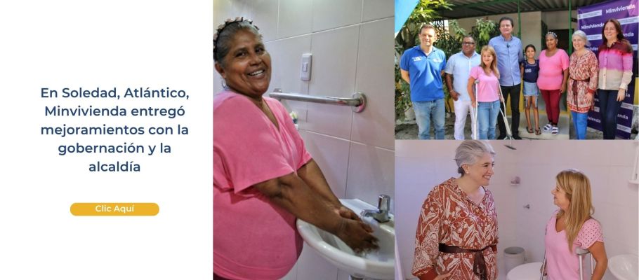 En Soledad, Atlántico, 327 familias se están beneficiando con el programa Cambia Mi Casa, con el cual se mejoran las viviendas. Fotos: Sharon Durán (MVCT).