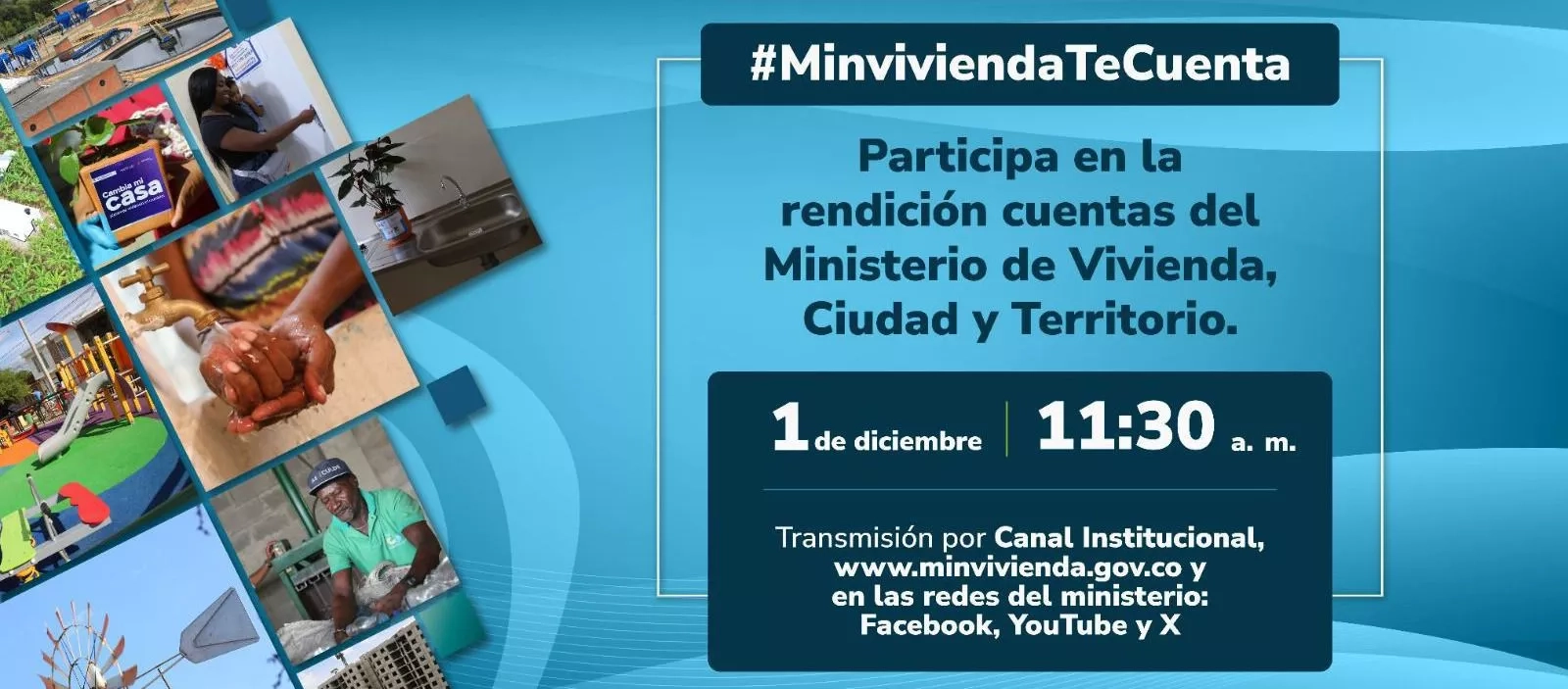 Minvivienda invita a los y las colombianas a su rendición de cuentas este 1.º de diciembre