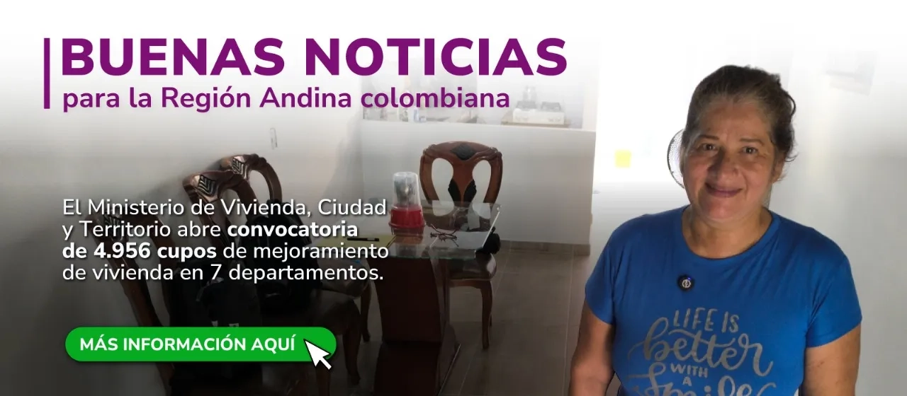 PIEZA GRÁFICA CONVOCATORIA MEJORAMIENTOS REGION ANDINA