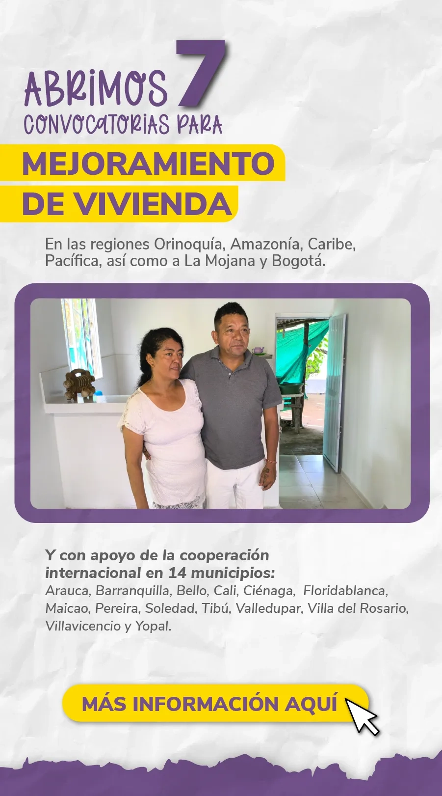 PIEZA GRAFICA CONVOCATORIA MEJORAMIENTOS DE VIVIENDA