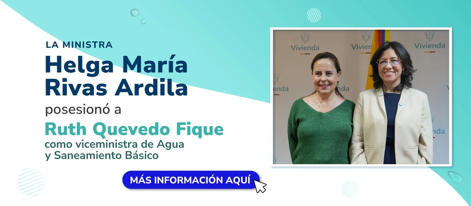 SLIDER COM POSECION VICEMINISTRA DE AGUA