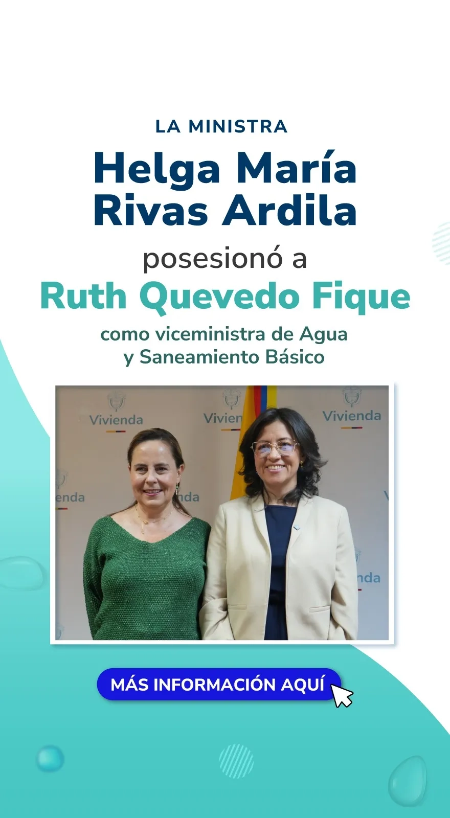 SLIDER COM POSECION VICEMINISTRA DE AGUA